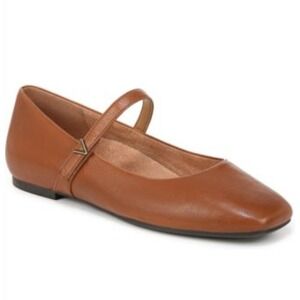 NEW! Vionic Women's Alameda  Leather Mary Jane Slip-on Shoe Tan Size 8.5M $150